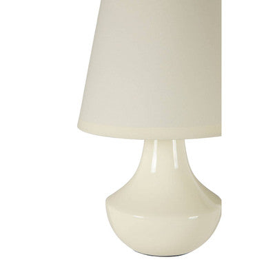 Set of Two Cream Ceramic Table Lamps