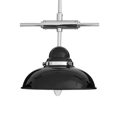 Black and Chrome 3 Light Pendant