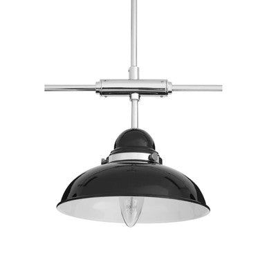 Black and Chrome 3 Light Pendant
