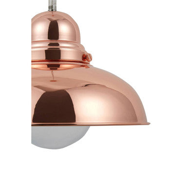 Bell Shaped Pendant Light in Copper Finish