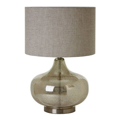 Grey Fabric Shade Table Lamp