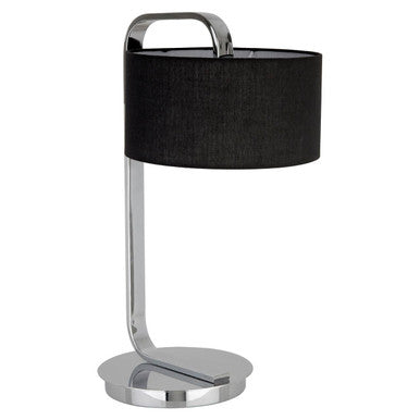 Black and Chrome Table Lamp