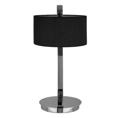 Black and Chrome Table Lamp