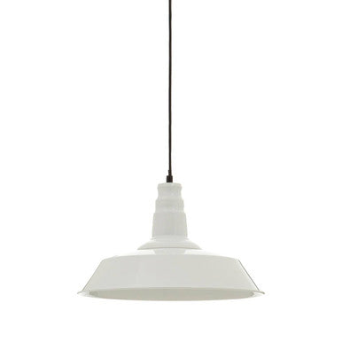 White Metal Pendant Light