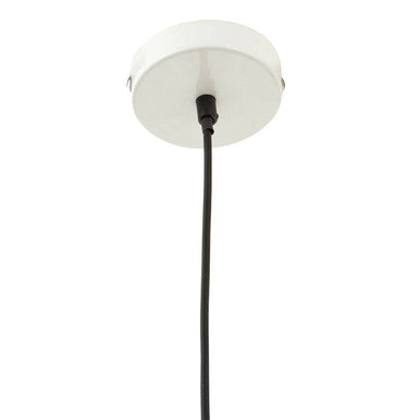 White Metal Pendant Light