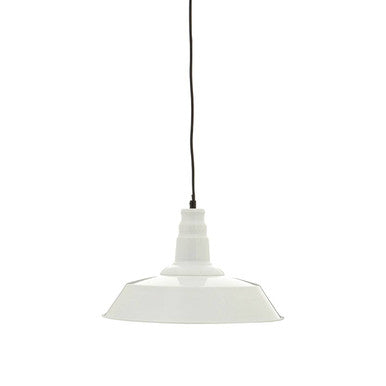 White Metal Pendant Light