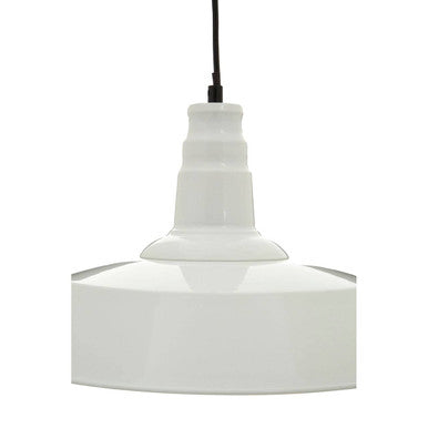 White Metal Pendant Light
