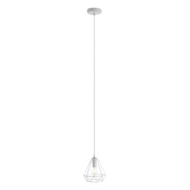 White Metal Wire Pendant Light