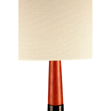 Sirus Table Lamp with Wood and Ceramic Base