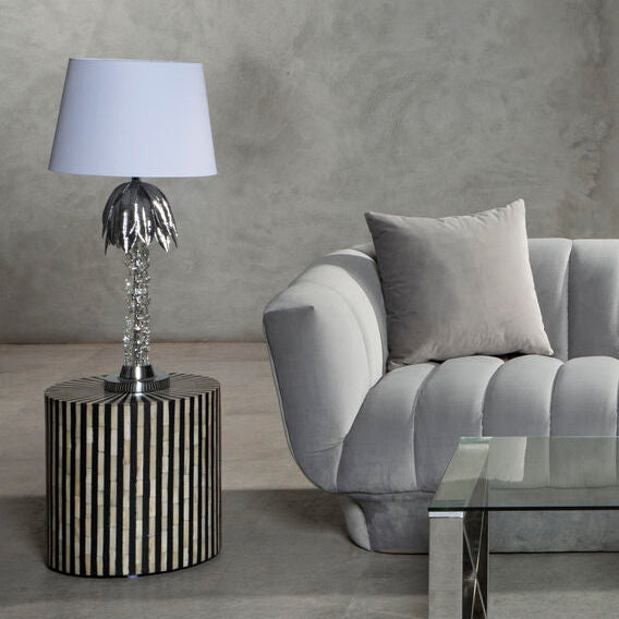 Palm Tree Table Lamp with Crystal Accents