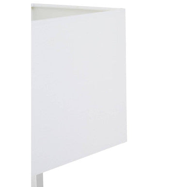 Rectangular Crystal Table Lamp with Chrome Frame