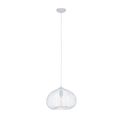 White Geometric Pendant Light