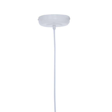 White Geometric Pendant Light