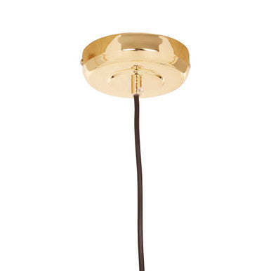 Gold Dome Pendant Light with Hammered Finish