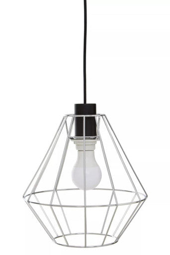 Chrome Cage Pendant Light