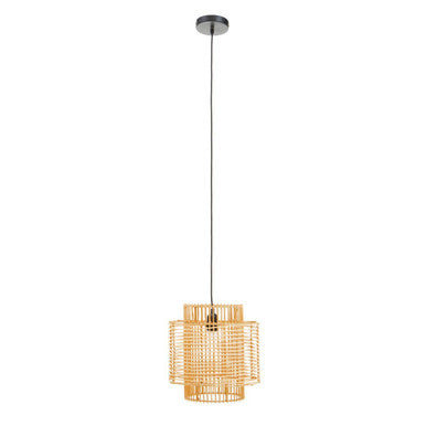 Natural Rattan Overlapping Pendant Lamp
