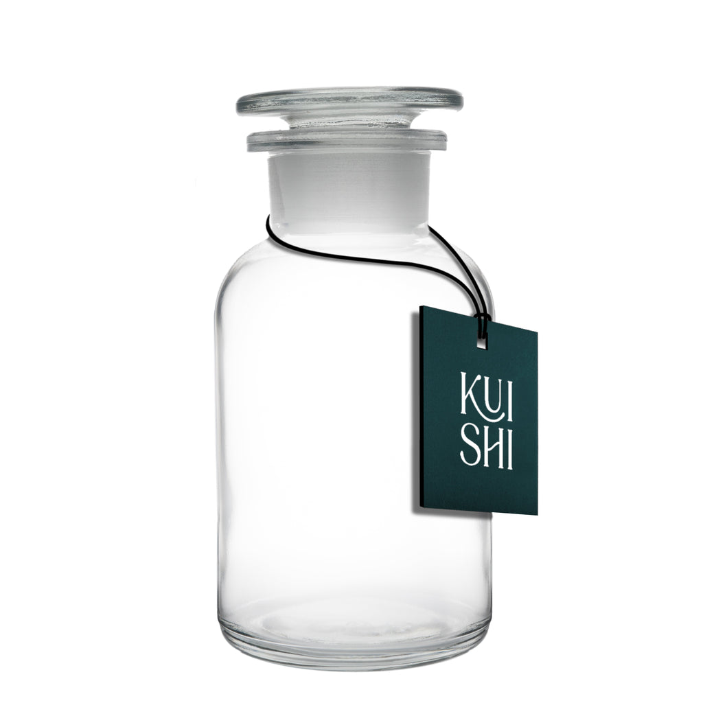 Clear Glass Apothecary Jars with Lids