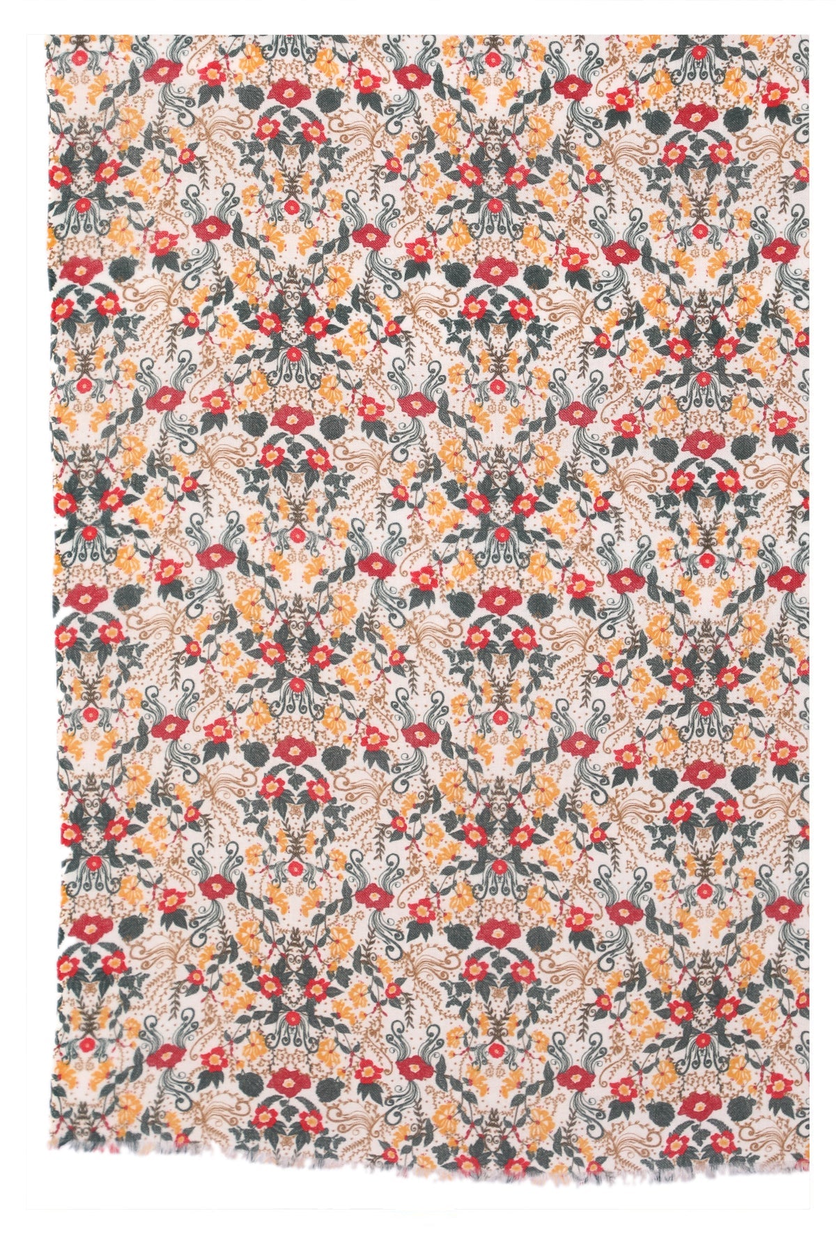 Vintage Wool Scarf in Multi Coloured