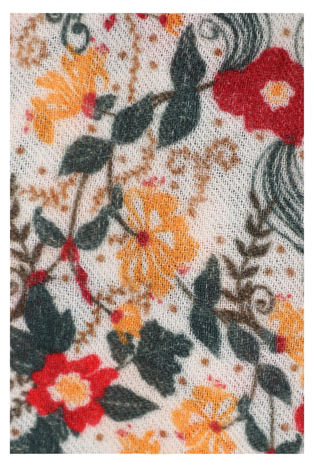 Vintage Wool Scarf in Multi Coloured