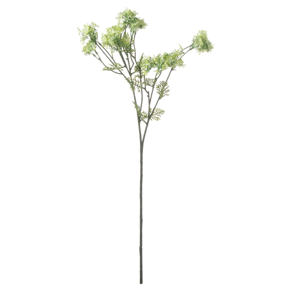 Realistic green plum blossom spray, 71cm tall, handcrafted for elegant home decor with lifelike petals and stems by Sostter at brixbailey.com