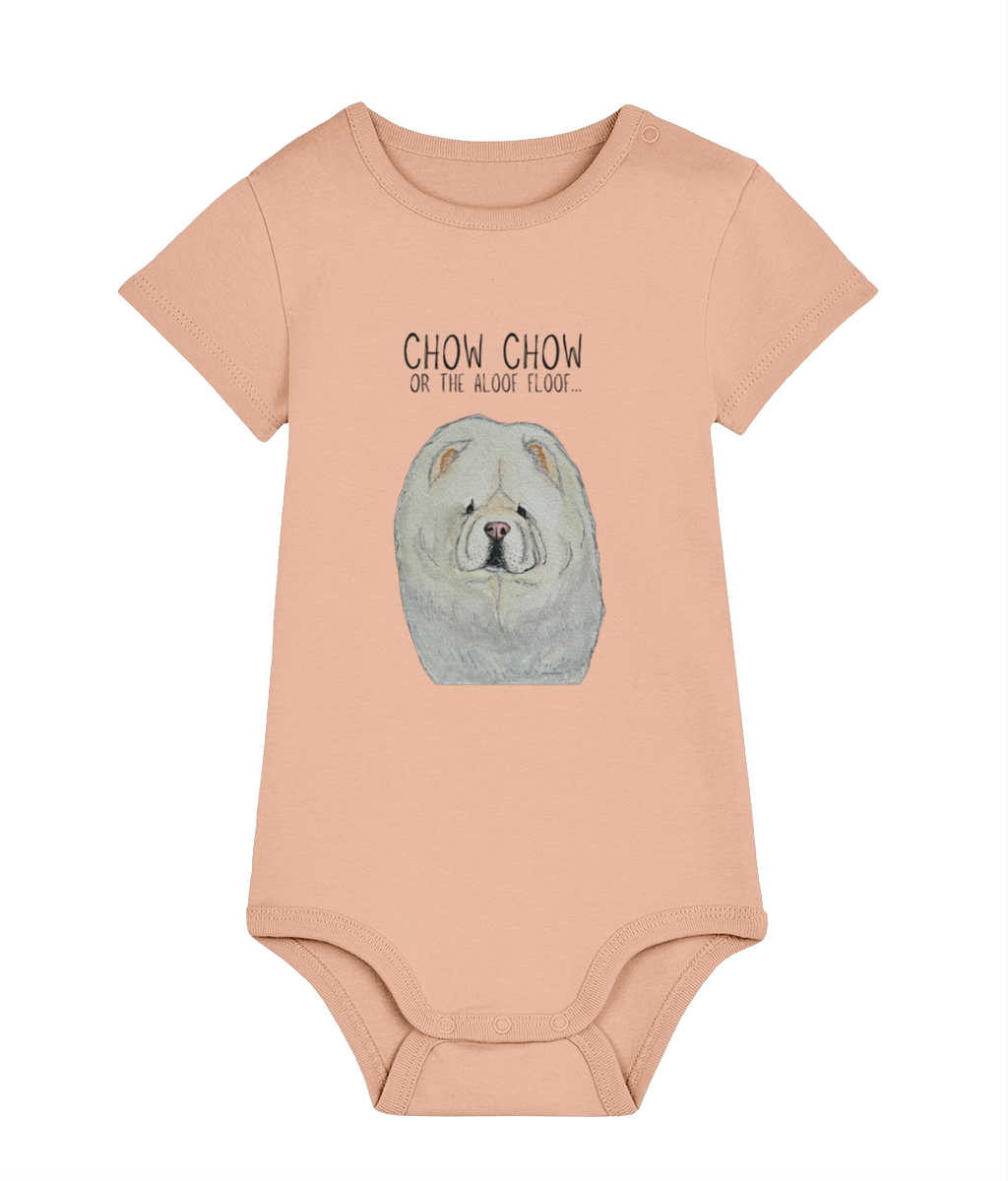 Cream Chow Chow Baby Bodysuit