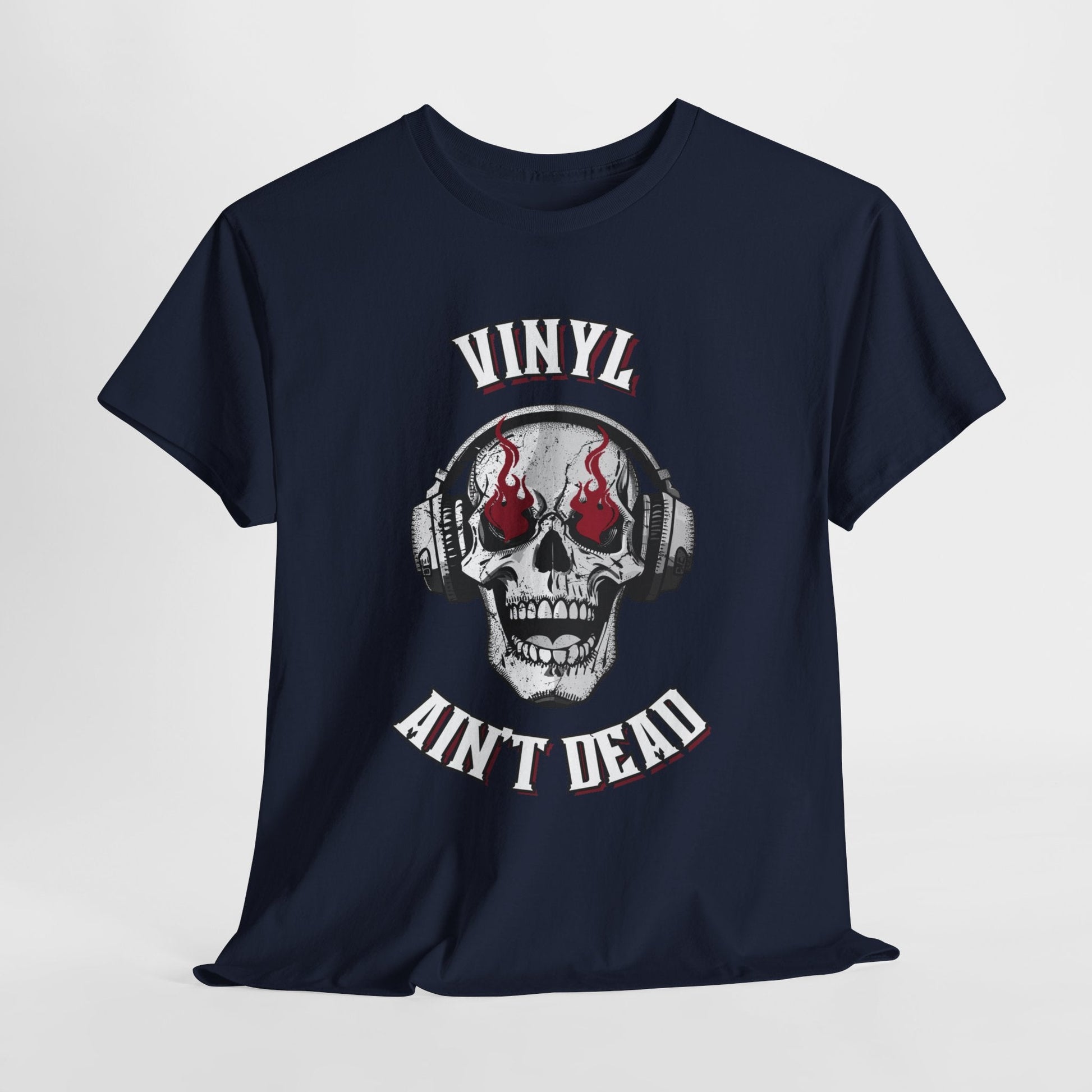 Vinyl Ain't Dead Skull Men's T-Shirt