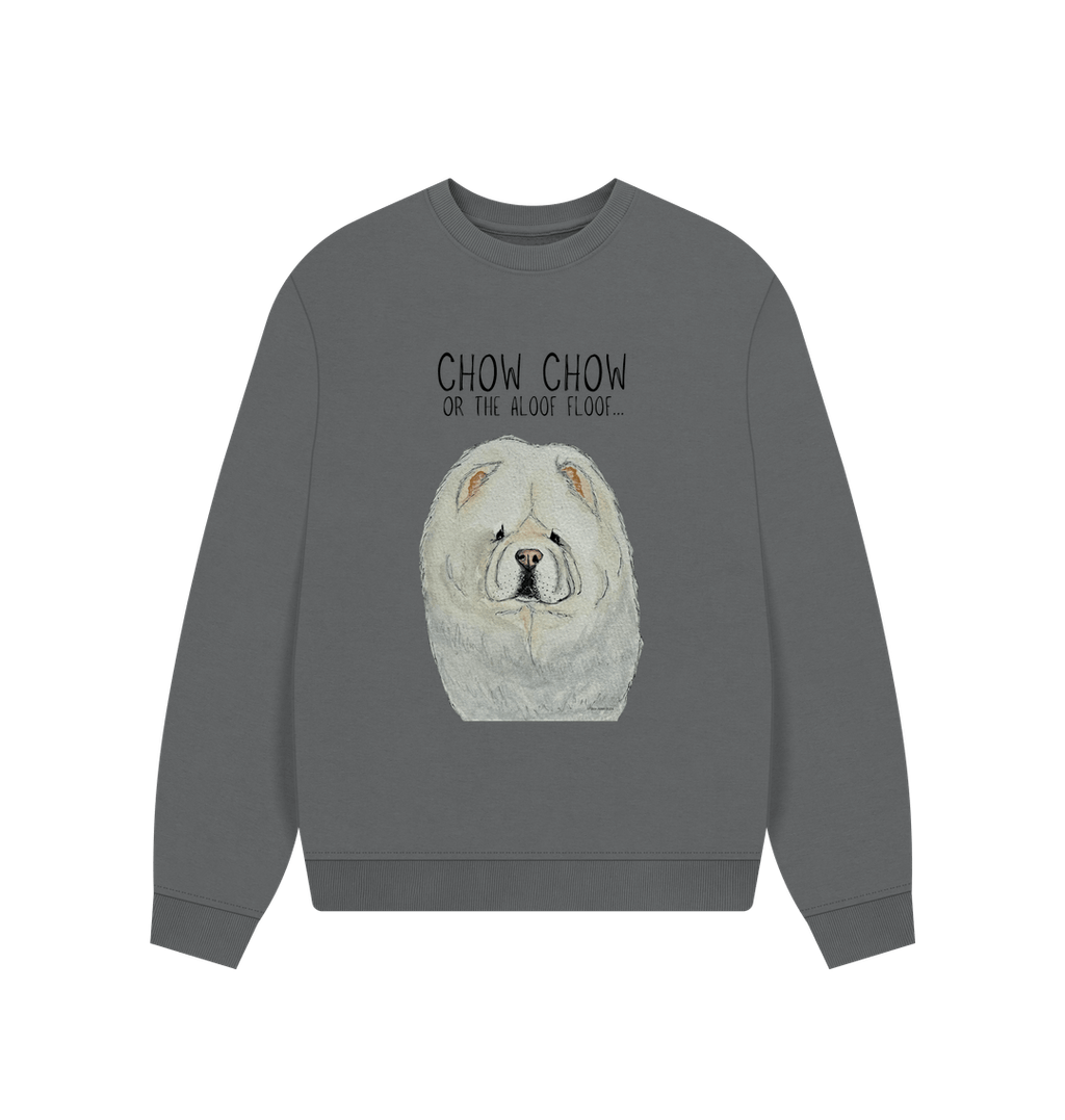 Cream Chow Chow Women's Oversized Sweatshirt