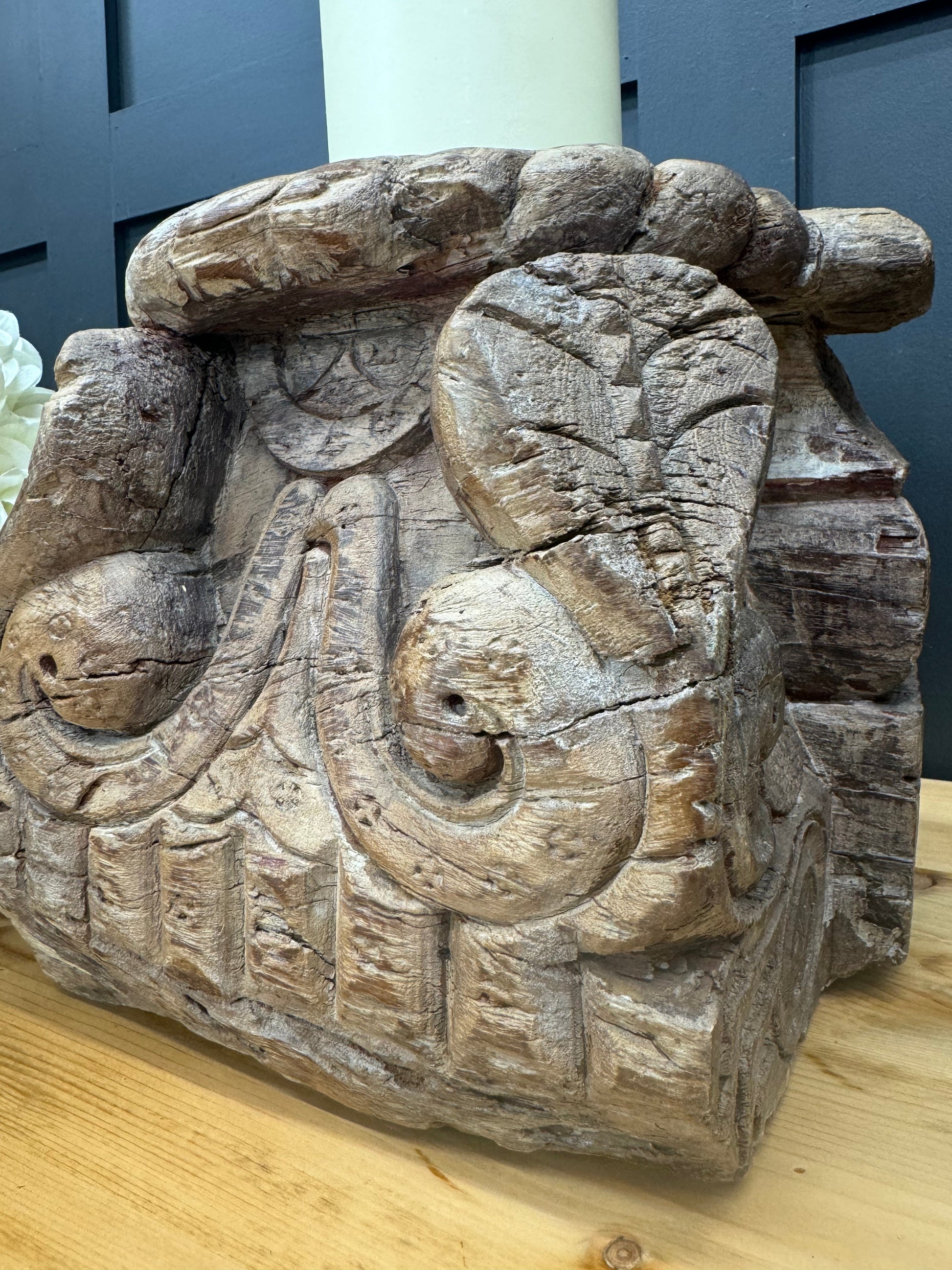 XL Rustic Church Candle Holder in Reclaimed Wood