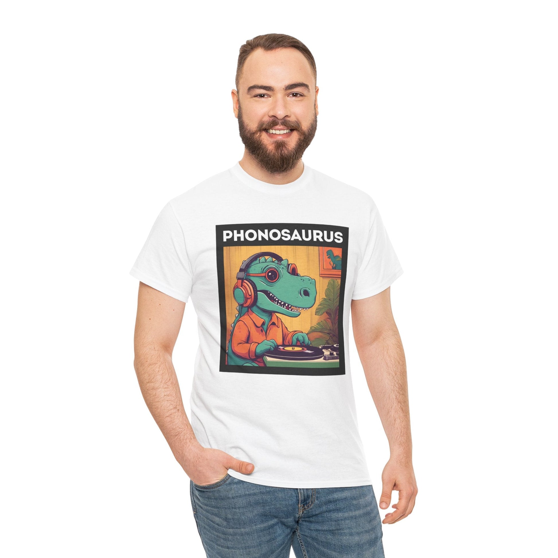 Phonosaurus Men's Vinyl T-Shirt
