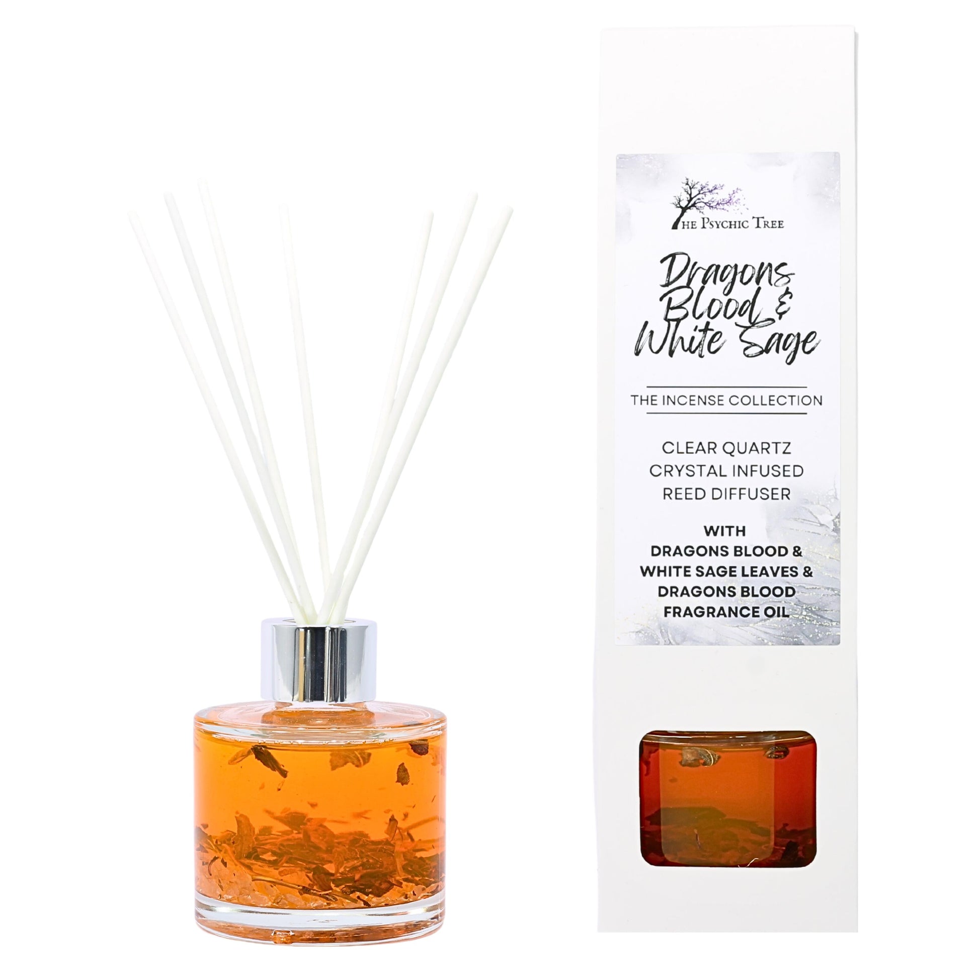 Dragon's Blood and White Sage Crystal Infused Reed Diffuser