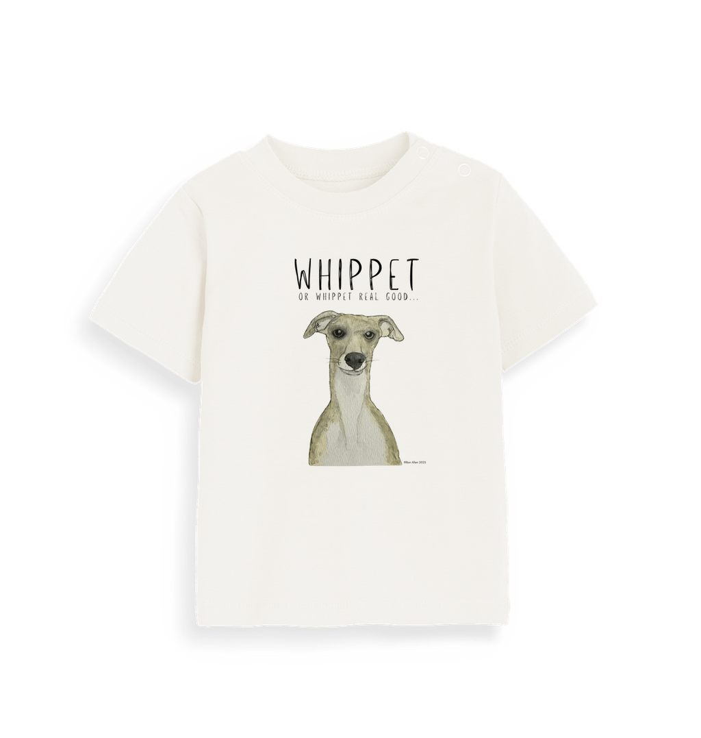 Tiny Human Big Whippet Energy Baby T Shirt