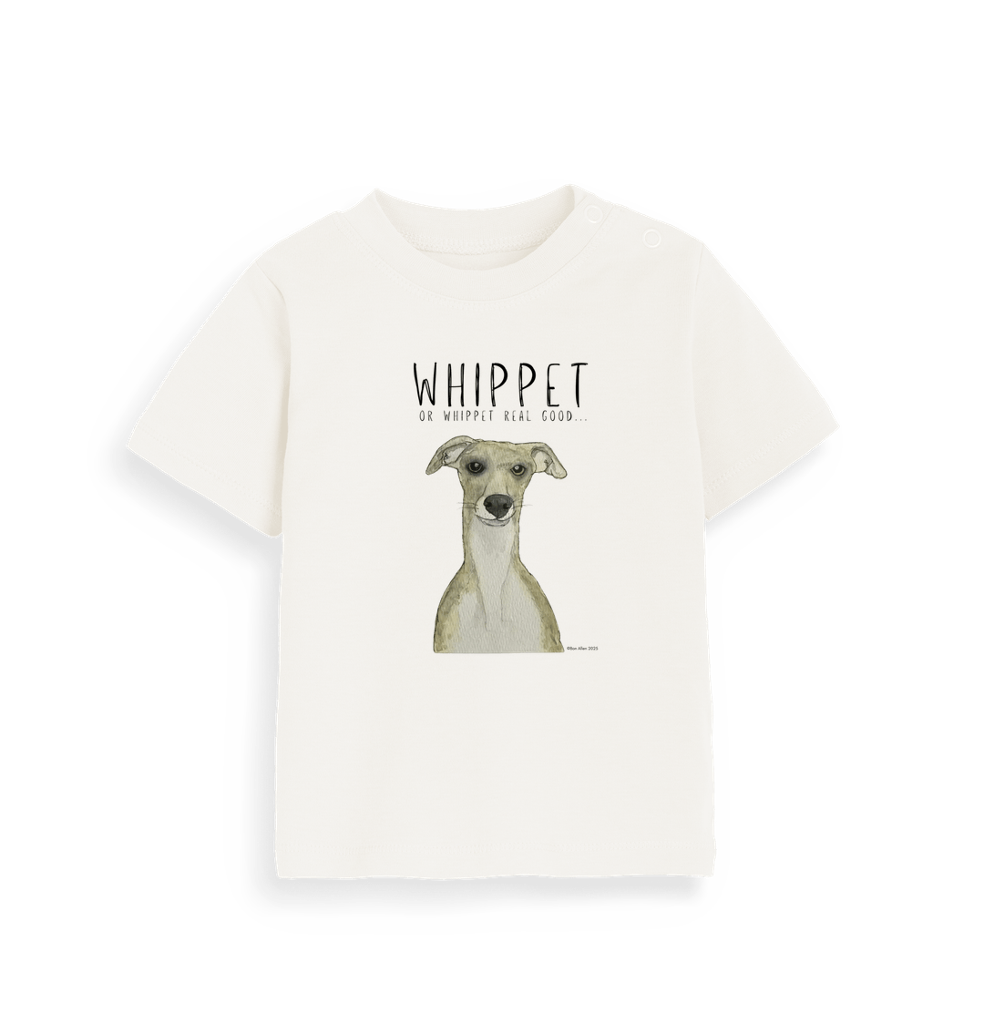 Tiny Human Big Whippet Energy Baby T Shirt