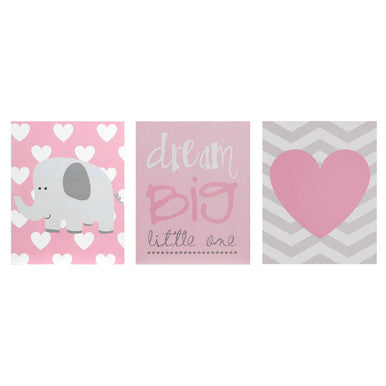 Kids Set of 3 Dream Big Wall Art