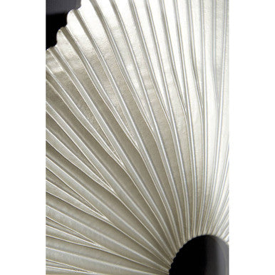 Framed Oval Carving Wall Art in Black and Silver