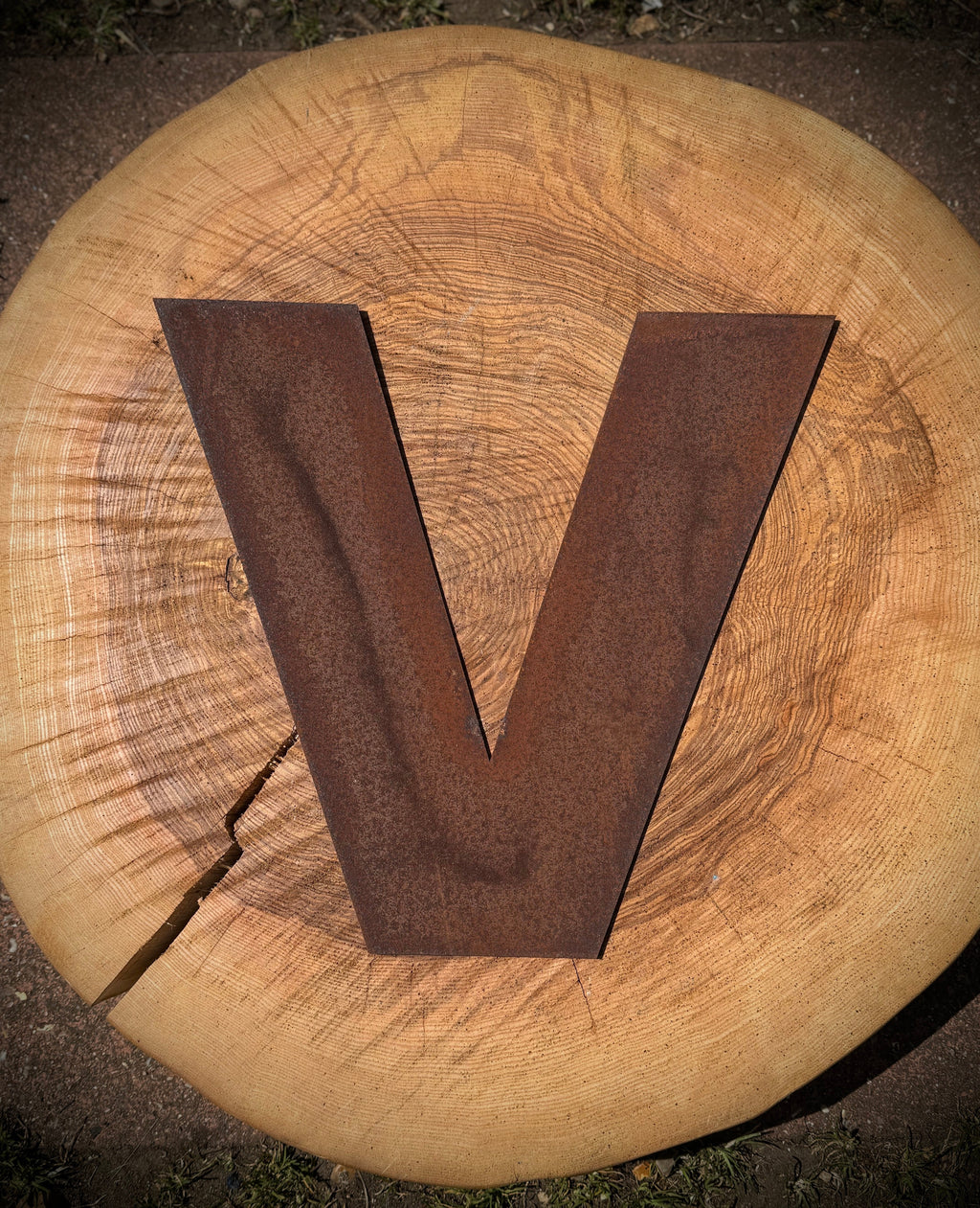 5 inch Fat Font Rusty Metal Letters A-Z 0-9