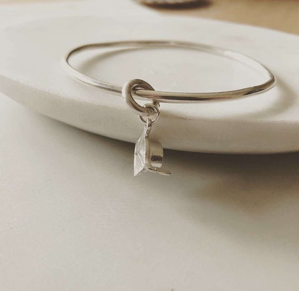 Graduation Bangle with Mortarboard Charm