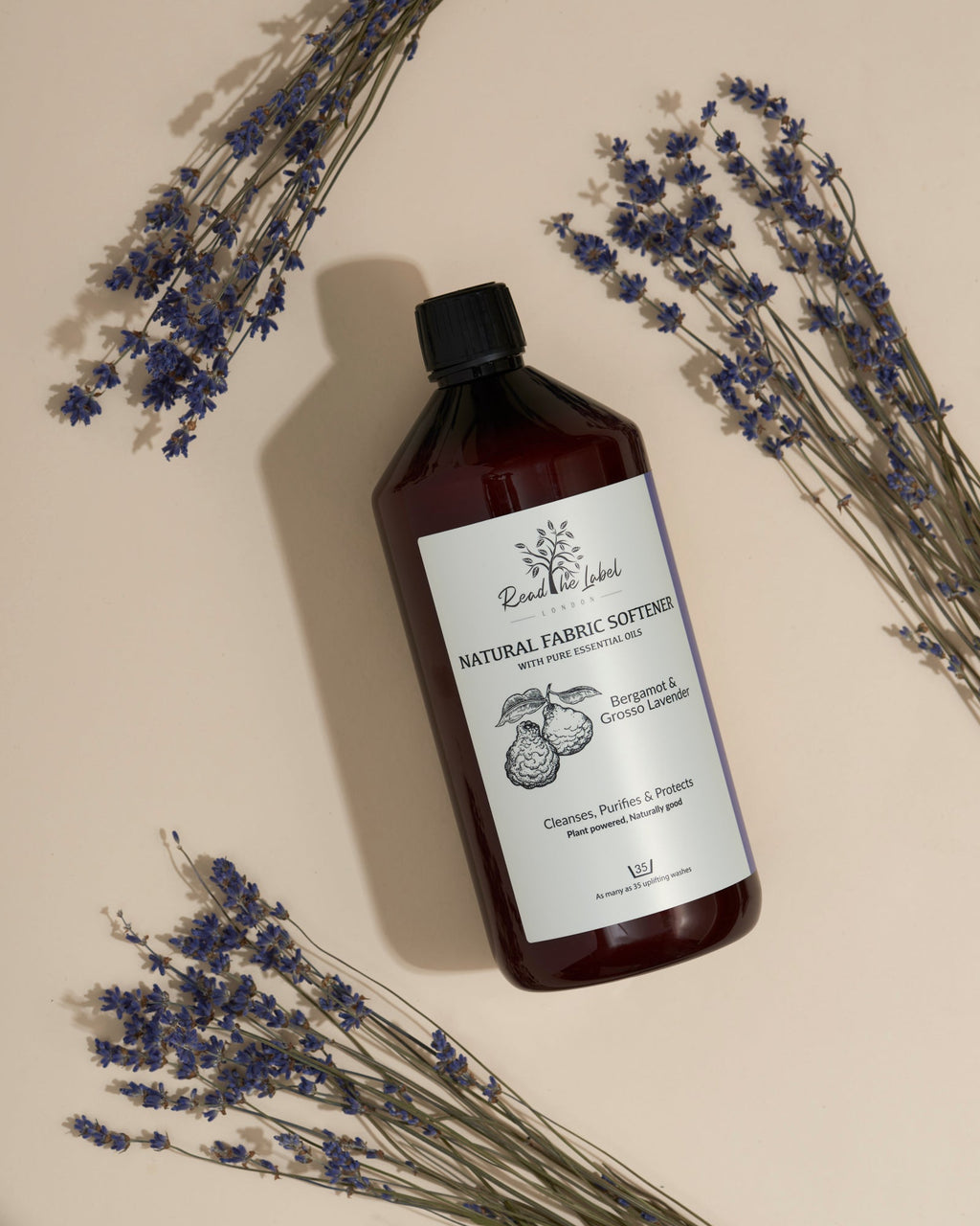 Natural Fabric Softener with Bergamot and Grosso Lavender