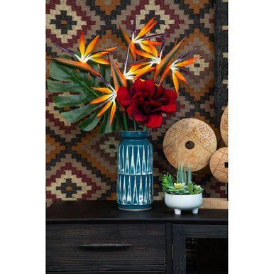 Burgundy Amaryllis Flower Stem 72cm
