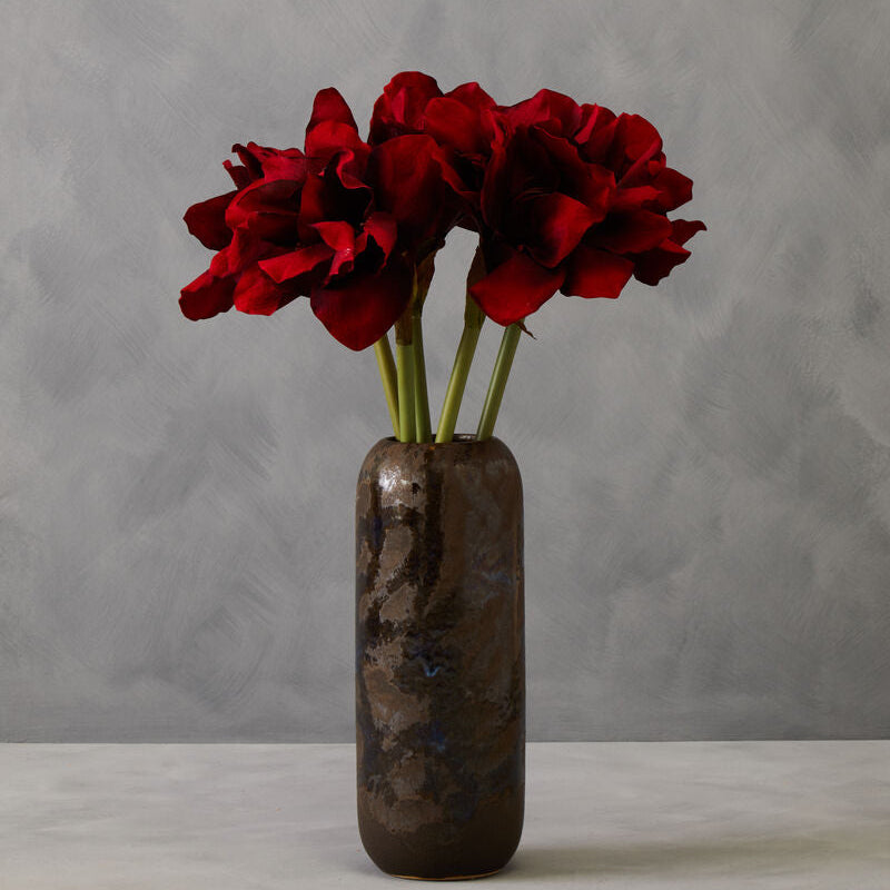 Burgundy Amaryllis Flower Stem 72cm