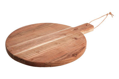 Small Round Acacia Wood Chopping and Serving Board