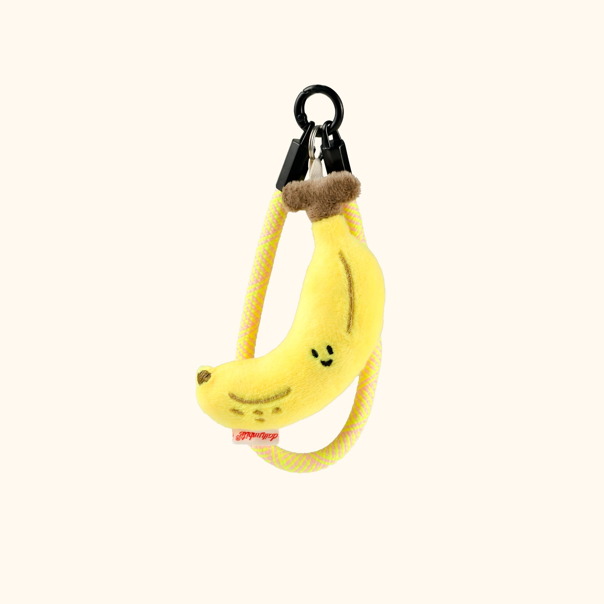 Mini Banana Bag Charm in White