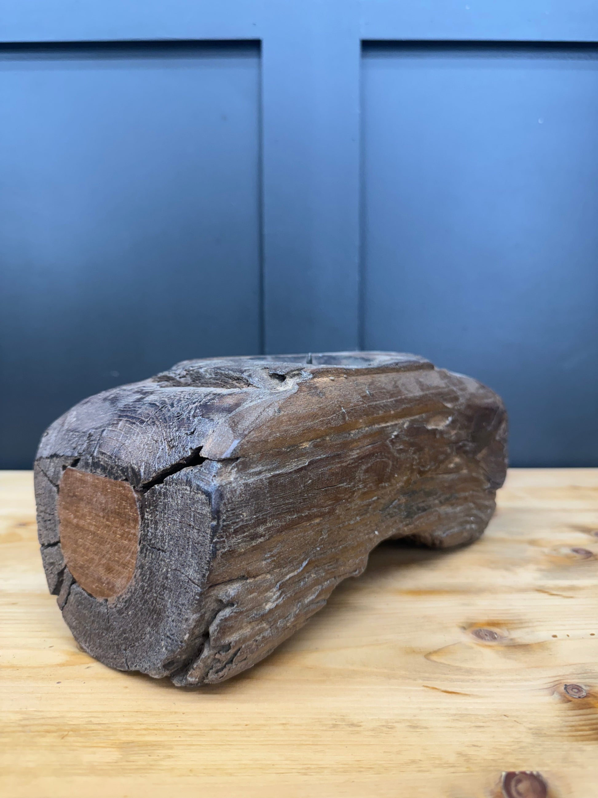 Rustic Wooden Candle Holder Reclaimed Farmhouse Decor