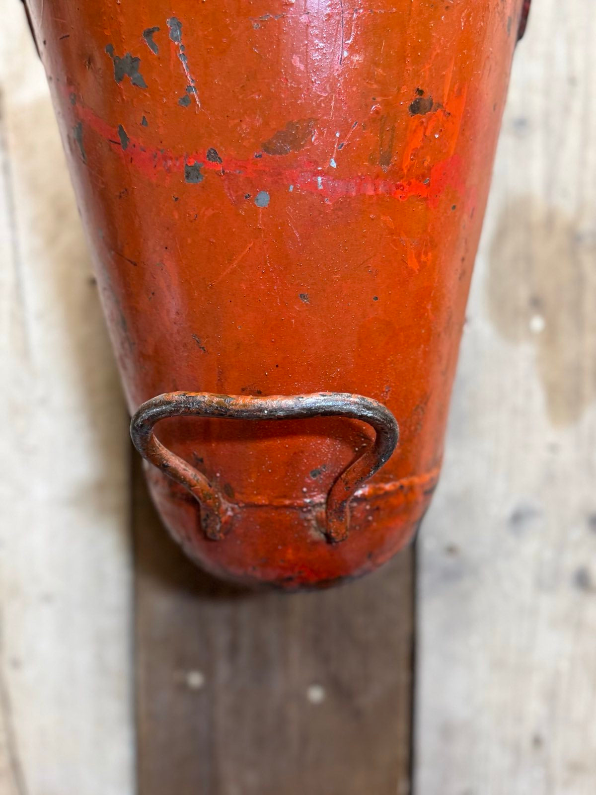 Vintage Galvanised Hanging Fire Bucket Plant Pot