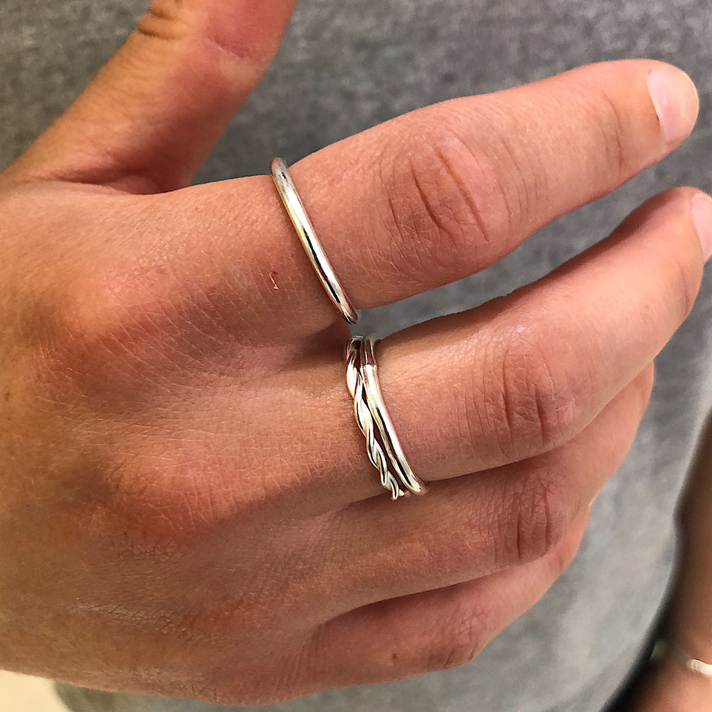 Sterling Silver Stacking Rings Set of 3