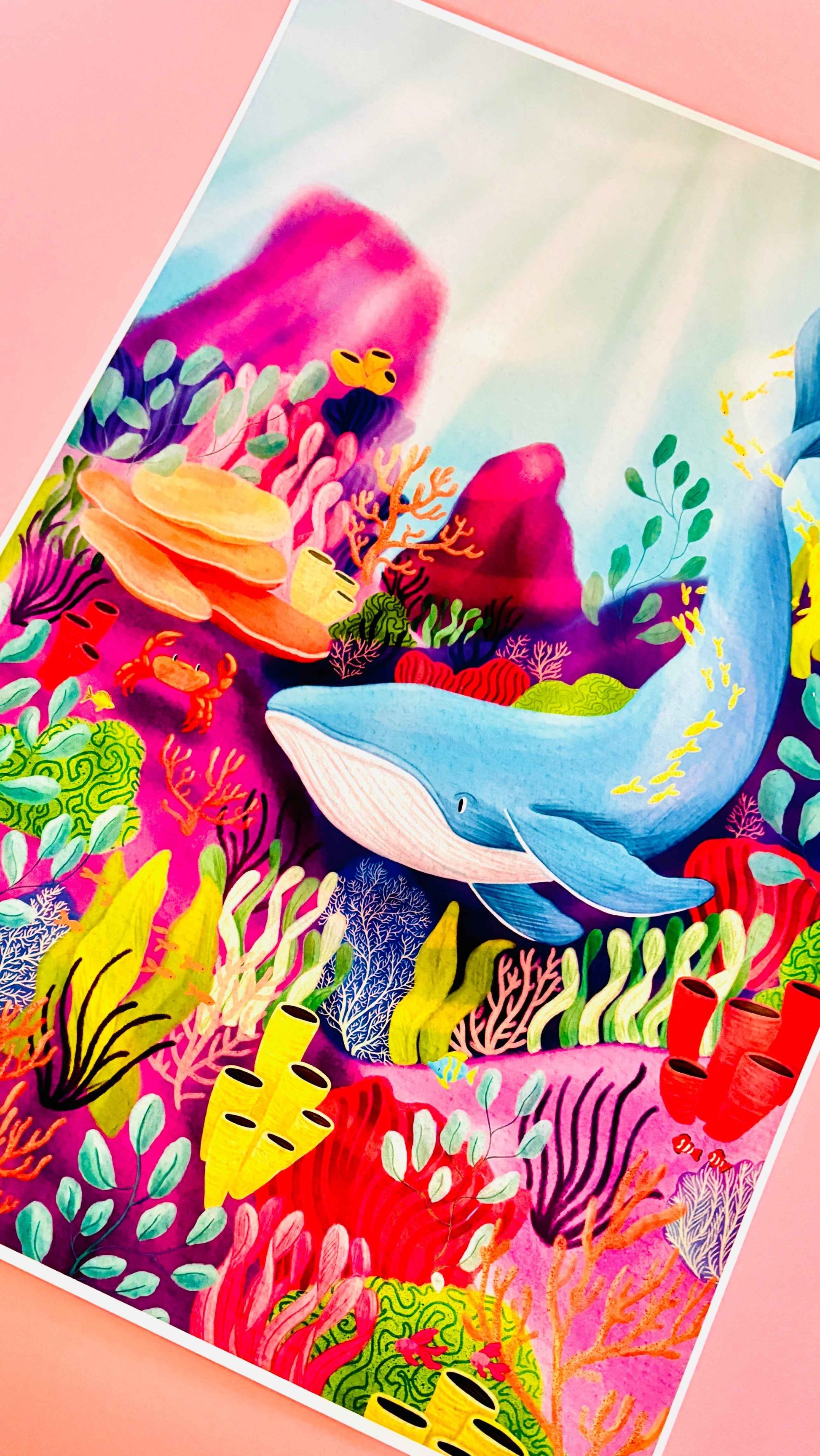 Ocean Art Print Colourful Home Decor Multiple Sizes