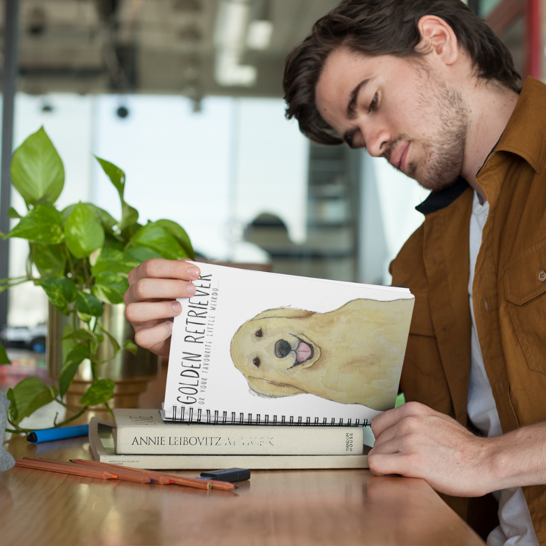 Golden Retriever Thoughts Notebook for Your Deepest or Silliest Ideas
