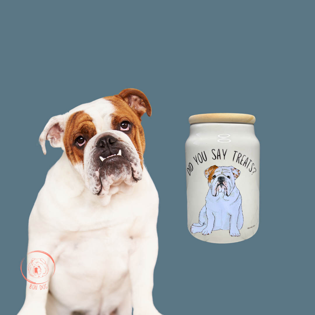 Ceramic Treat Vault with Wooden Lid