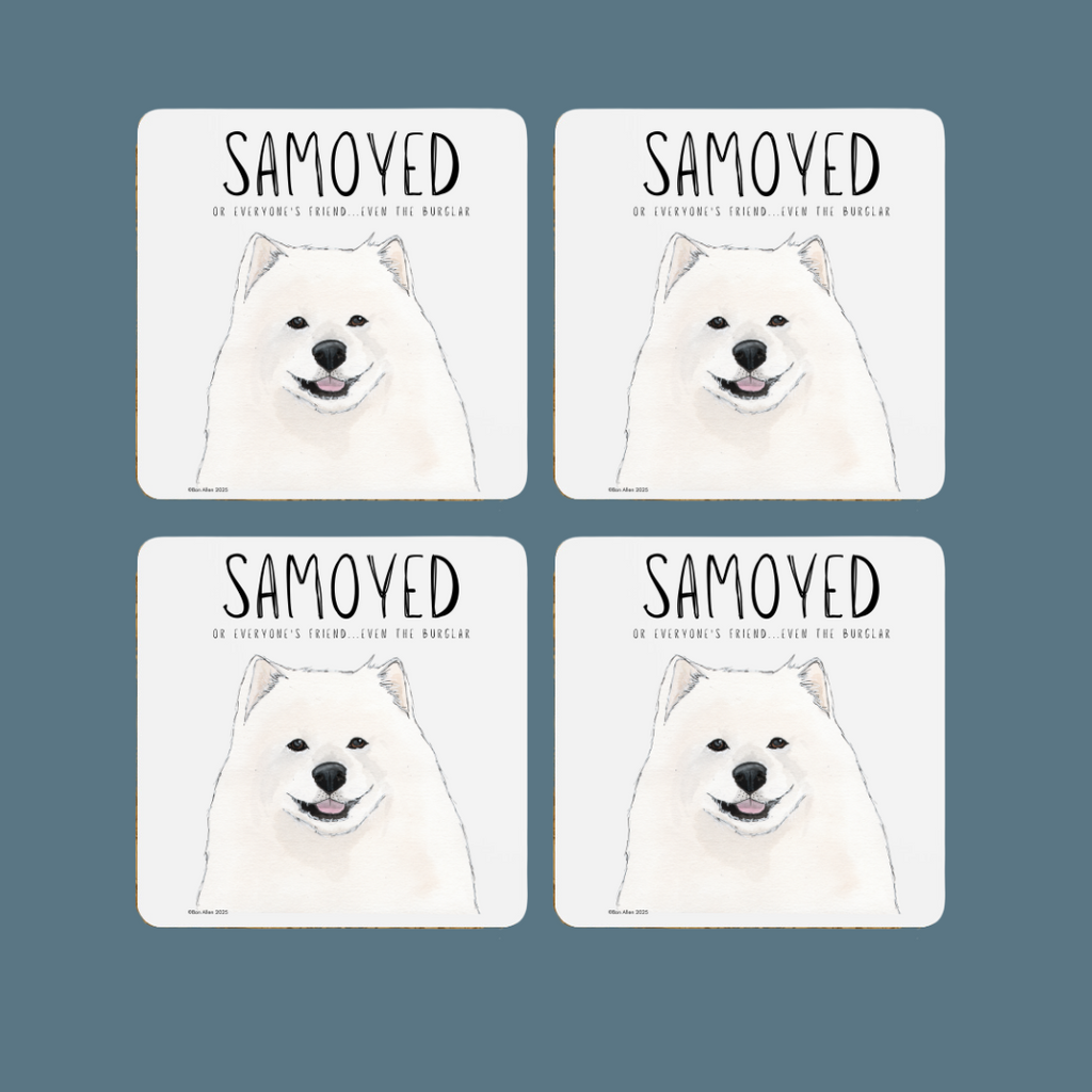 Samoyed Coasters Set of 4