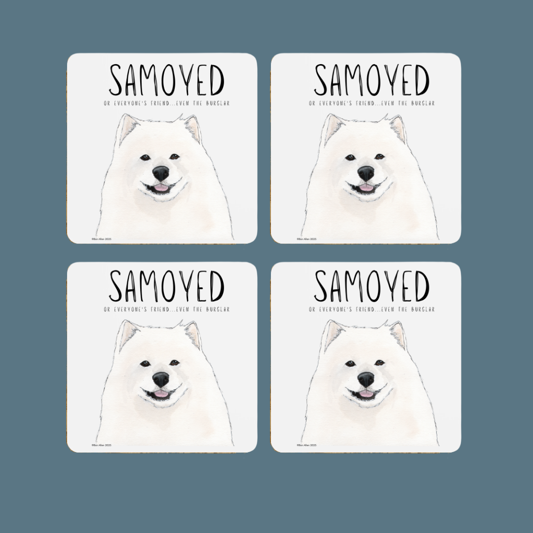 Samoyed Coasters Set of 4