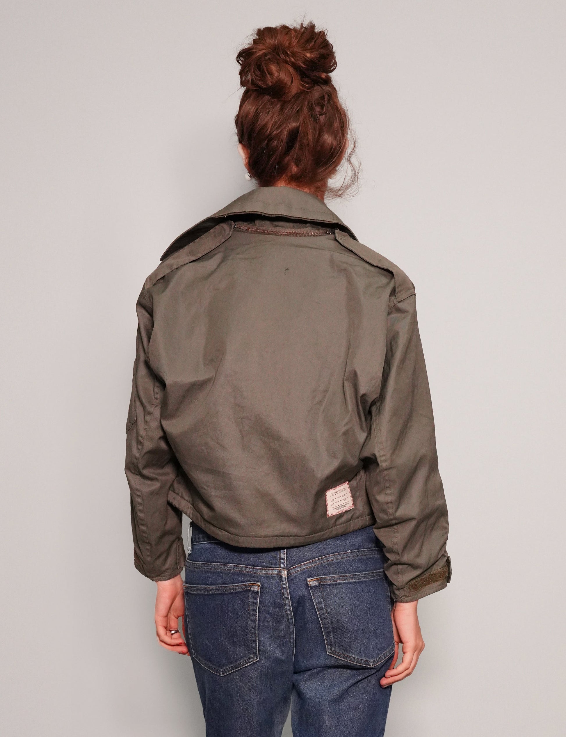 Vintage Aircrew Jacket in Grey Brown